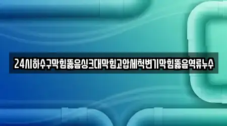 24시하수구막힘뚫음싱크대막힘고압세척변기막힘뚫음역류누수