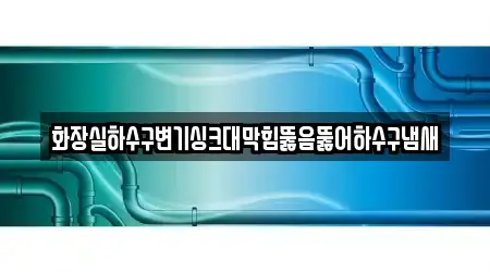 화장실하수구변기싱크대막힘뚫음뚫어하수구냄새