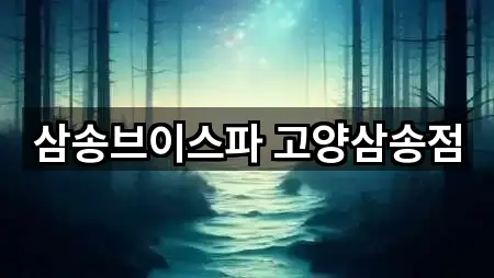 삼송브이스파 고양삼송점