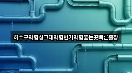하수구막힘싱크대막힘변기막힘뚫는곳빠른출장