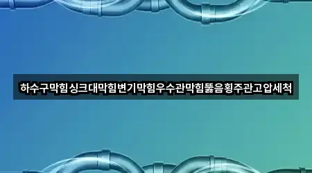하수구막힘싱크대막힘변기막힘우수관막힘뚫음횡주관고압세척