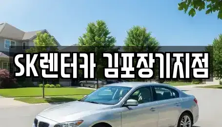 경기도 김포시 운양동 장기렌트카 전문 SK렌터카 김포장기지점