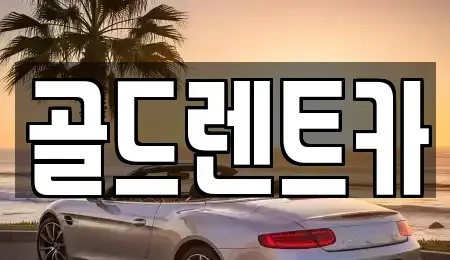 경북 문경시 산양면 렌트카 전문 골드렌트카