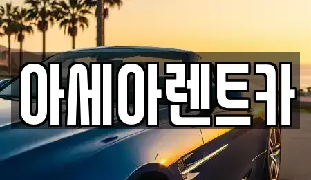 경북 상주시 냉림동 렌트카 전문 아세아렌트카