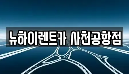 경상남도 진주시 정촌면 렌트카 전문 뉴하이렌트카 사천공항점