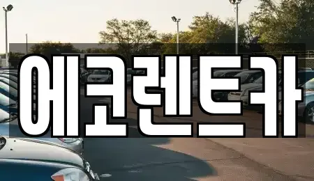 광주광역시 광산구 운남동 렌트카 전문 에코렌트카