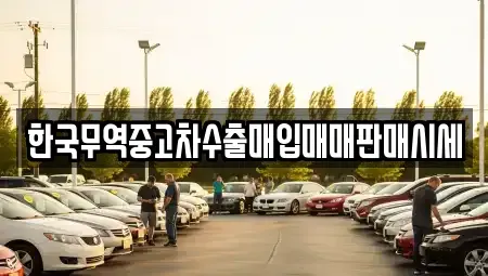 광주광역시 동구 동명동 중고차매입 전문 한국무역중고차수출매입매매판매시세