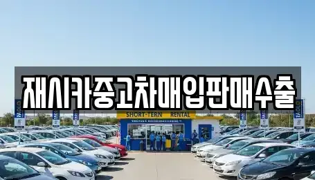 서울 성북구 보문동6가 중고차매입 전문 재시카중고차매입판매수출