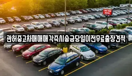 서울특별시 영등포구 도림동 중고차 전문 관허중고차매매매각즉시송금당일이전무료출장견적