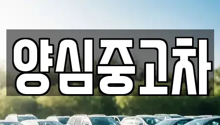 인천광역시 계양구 하야동 중고차 전문 양심중고차